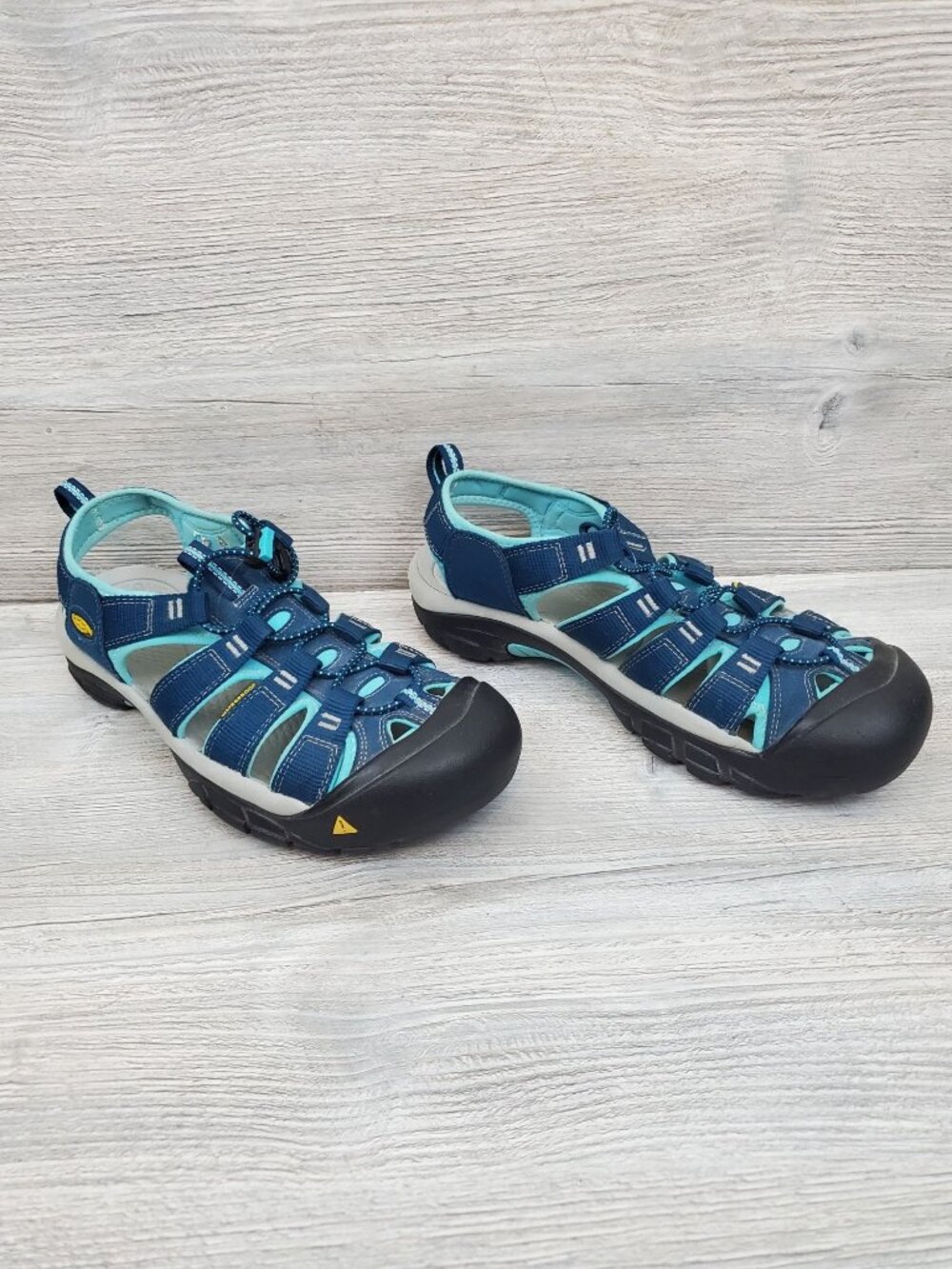 Keen women's Newport H2 sandals in Poseidon/Capri blue